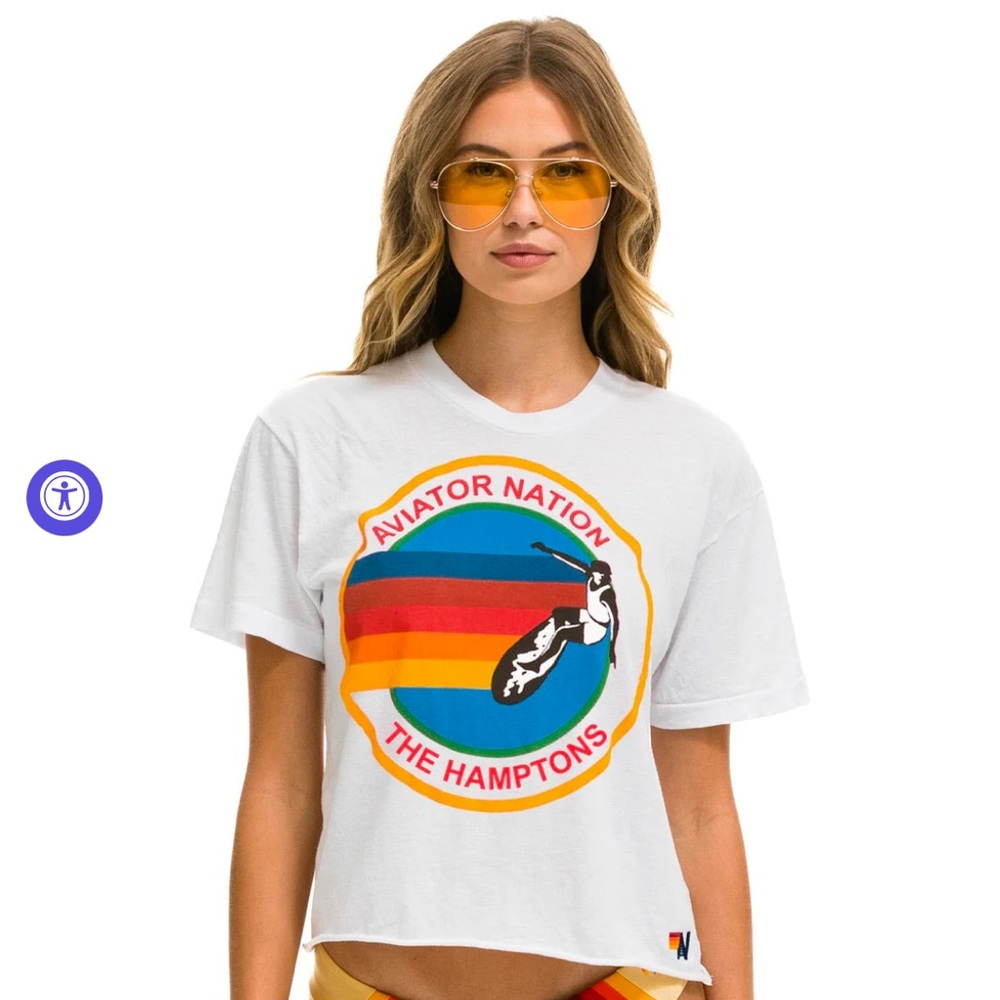 Brand New Aviator Nation boyfriend tee